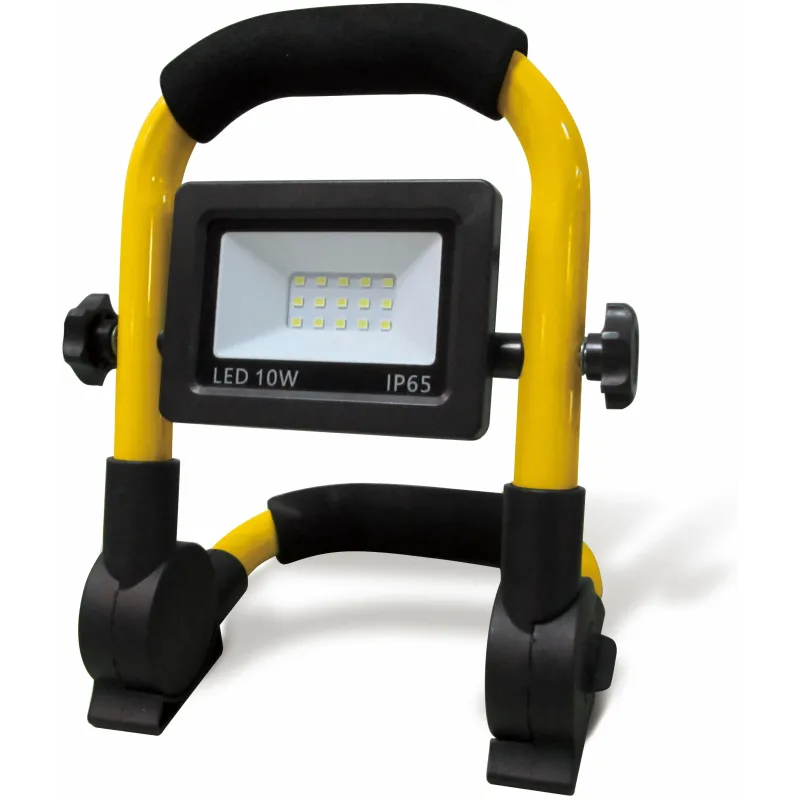 Prožektors bez kustības sensora, pārvietojams Okko, 10 W, 770 lm, 6500 °K, IP65, melna-dzeltena