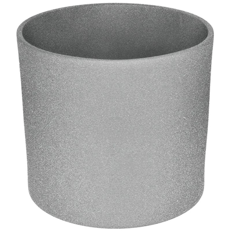 Ker. puķu pods walec structur d19 pelēks