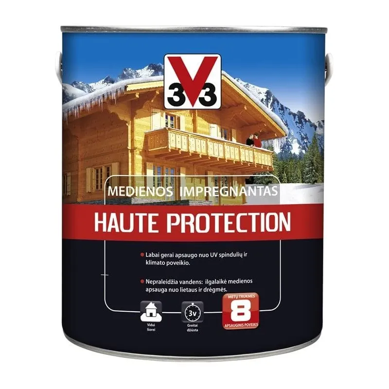 Koksnes impregnants V33 Haute Protection, sarkankoka krās., 2.5 l