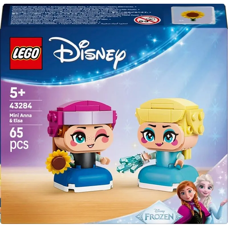 Konstruktors LEGO ǀ Disney Frozen Mini Anna un Elza, rotaļlieta 43284, 65 gab.