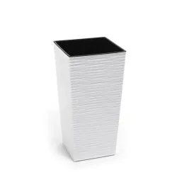 Цветочный горшок Lamela 591-05, пластик, белый цв.