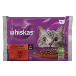 Kassi märgtoit Whiskas Beef, Chicken, veiseliha-kanaliha, 0.085kg x 4 tk