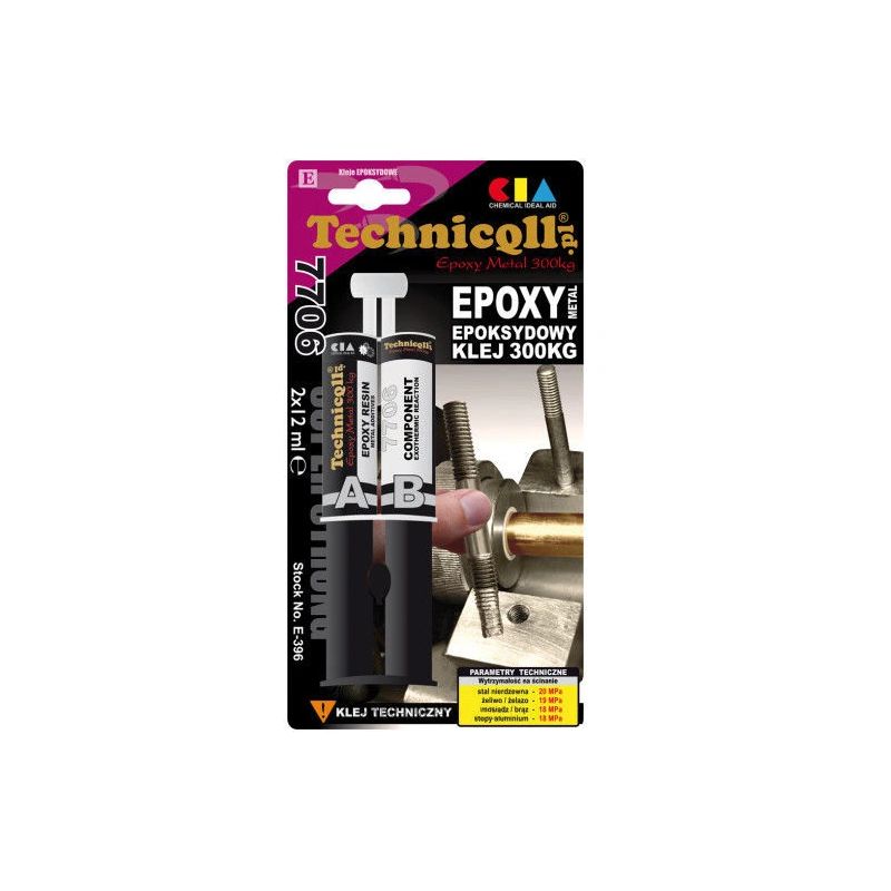 Epoksīdlīme metālam 2x12ml