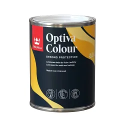 Akrila krāsa Tikkurila Optiva Colour, balta, 0.9 l
