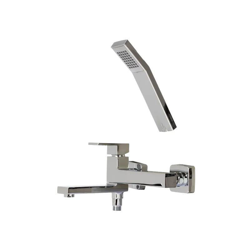 Vannas maisītājs ar dušas komplektu Ferro Zicco BZI11R, hroma krās.