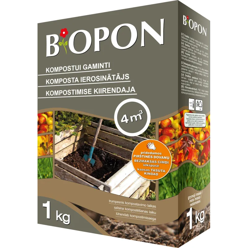 Kompostēšanas līdzeklis Biopon 1126, pulveris, 1 kg