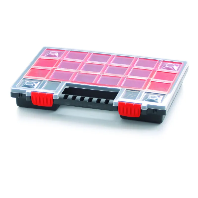 Instrumentu kaste, 34.4 cm x 24.9 cm x 5 cm, melna krās.-sarkana krās.