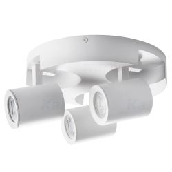 Spotlampa laurin el-3o w 3xgu10 balta