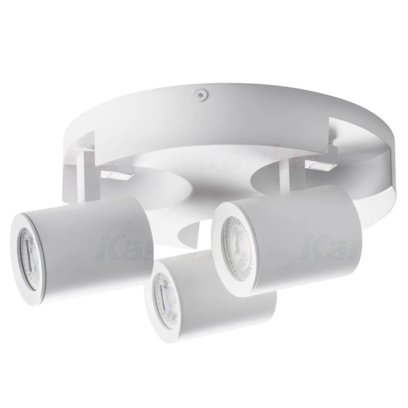 Spotlampa laurin el-3o w 3xgu10 balta