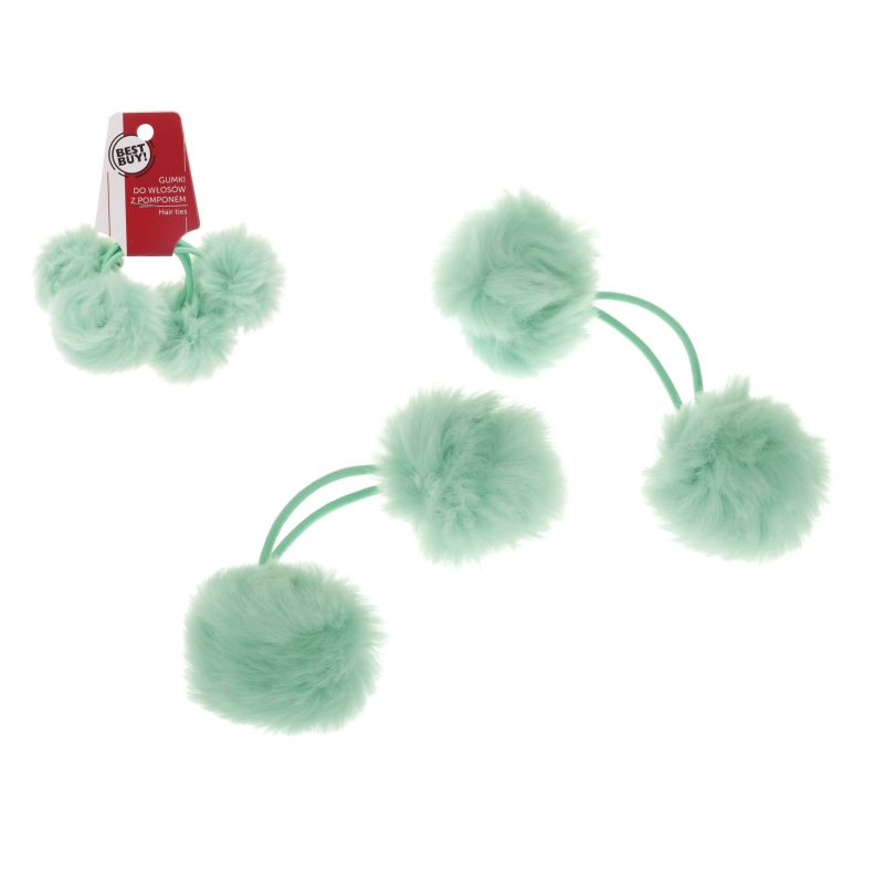 Gumijas matu 2gab zaļas