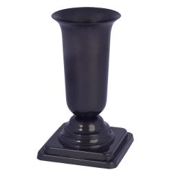 Vāze uz kājas d13 tumši pelēka