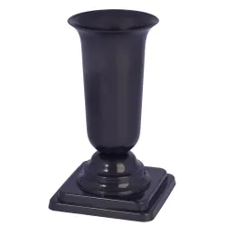 Ваза на кладбище Form Plastic Dama 1060, 26.7 см, серый цв.