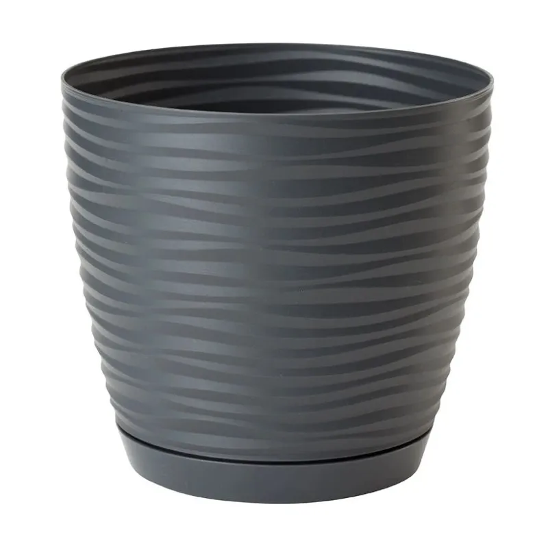 Puķu pods Form Plastic Petit 3000, plastmasa, pelēka krās.