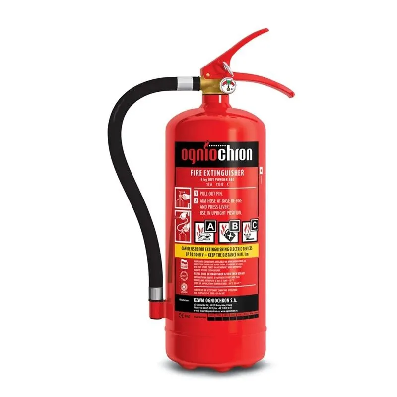 Ugunsdzēšamais aparāts Ogniochron, pulveris, 4 kg, A
