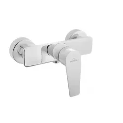 Dušas jaucējkrāns Invena Dokos, balta krās.-hroma krās.