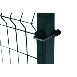 Скоба для столба U type, 2 см, цинк-черный