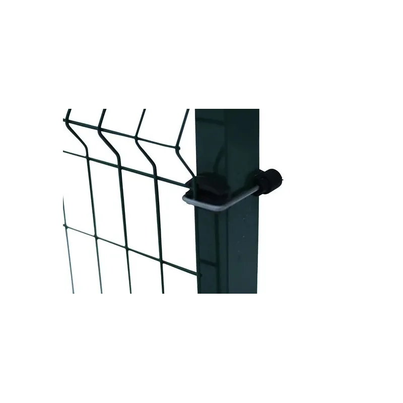 Staba apskava U type, 2 cm, cinks-melna