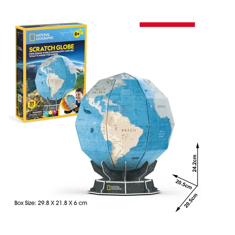 CUBICFUN 3D puzle Scratch Globe