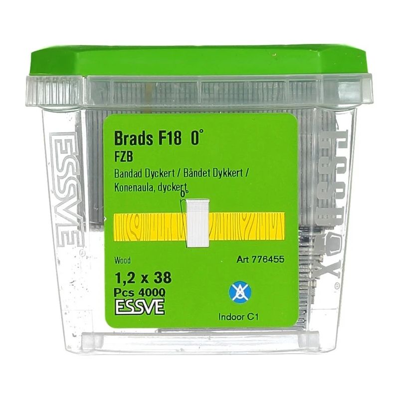 Naglas pneim. f18 1.2x38mm essve zn 4000