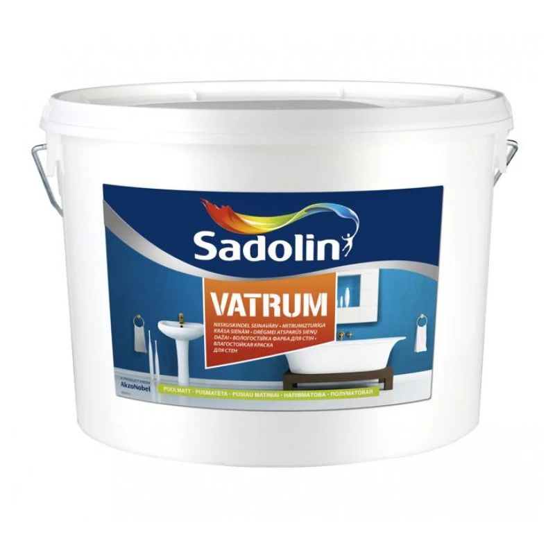Латексные краски Sadolin Vatrum 40, белый цв., 5 л