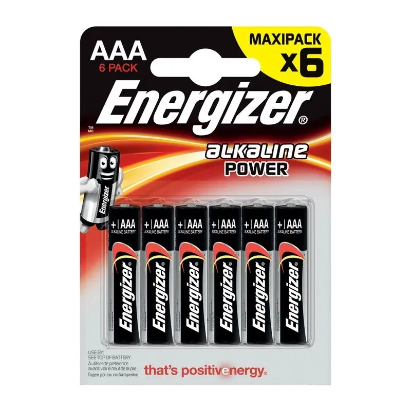 Baterijas Energizer EN2400B6BASE, LR03, 1.5 V