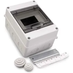 Модульная панель Technova, надсетевой, IP65, 4 mод., белый цв.