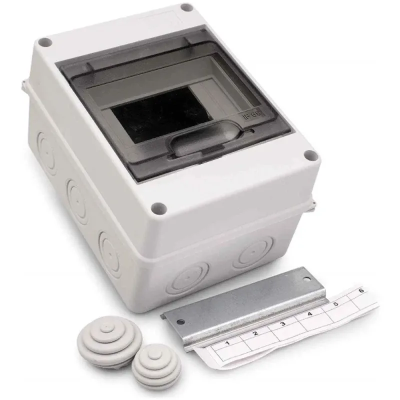 Moduļu panelis Technova, virsapmetuma, IP65, 4 mod., balta krās.