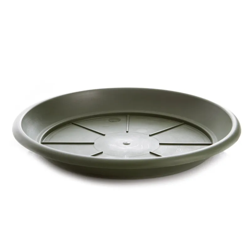 Puķu poda šķīvis Plasticotto, zaļa krās., 33 cm