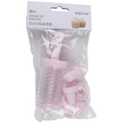 Konditorejas šļirce kompl. 8gab