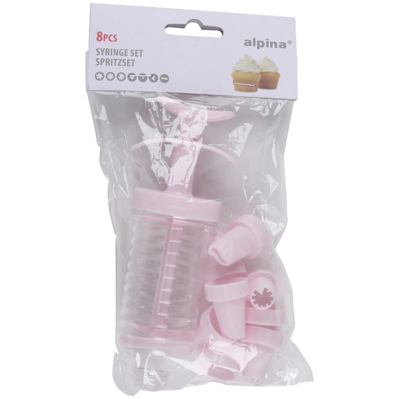 Konditorejas šļirce kompl. 8gab