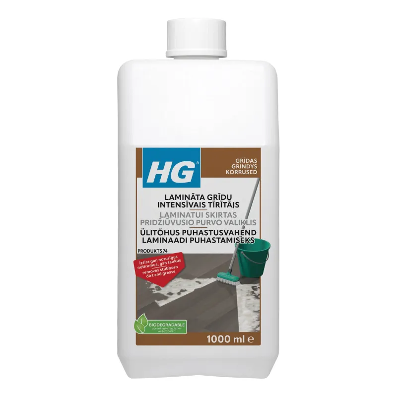 Grīdas mazgāšanas līdzeklis HG, laminātam, 1 l
