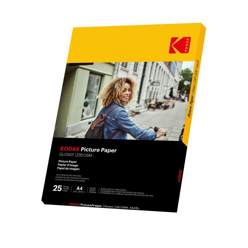 Kodak Picture Paper 230g 11.8 mil Glossy A4x25 ,9891266,