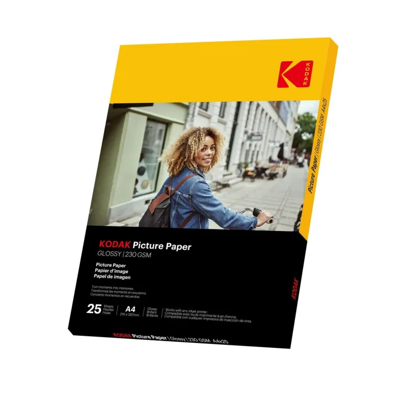 Kodak Picture Paper 230g 11.8 mil Glossy A4x25 ,9891266,