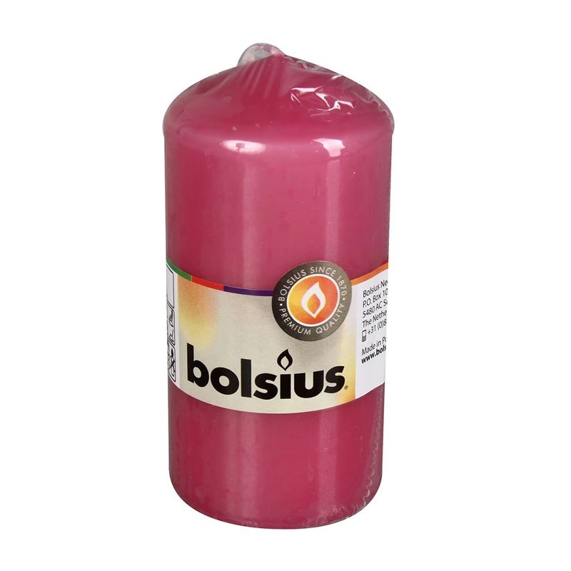 Уценённый товар - Цилиндрическая свеча Bolsius, 12x6 см