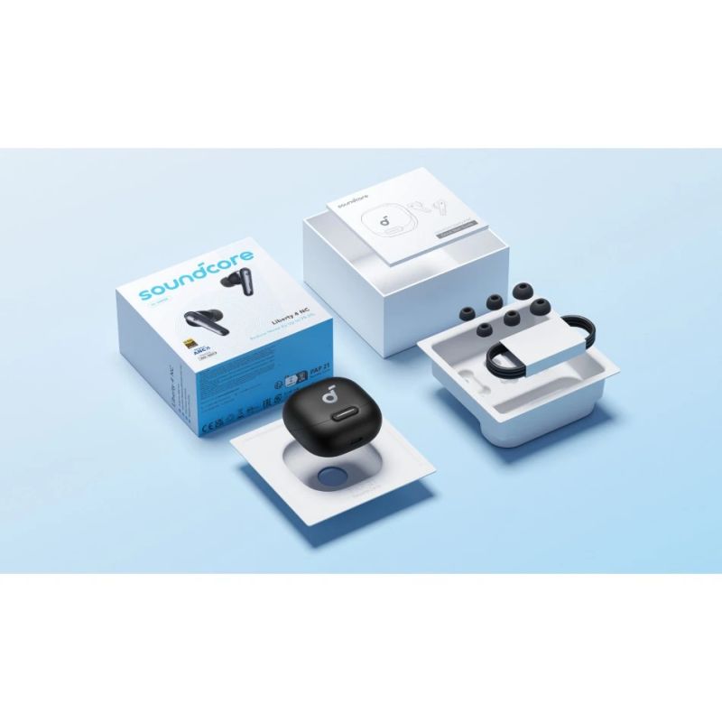 Anker Soundcore - True-Wireless Earbuds - Liberty 4 NC - Bluetooth - In-Ear - Microphone - Wireless - Velvet Black