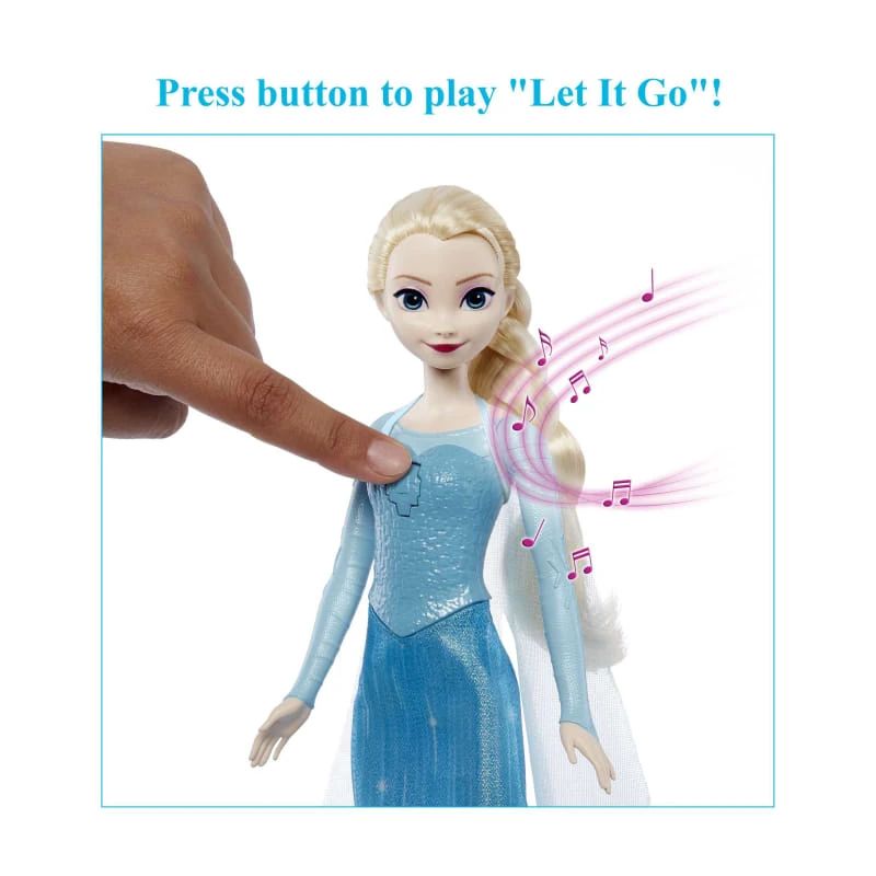 Rotaļu lelle elza dzied. disney frozen