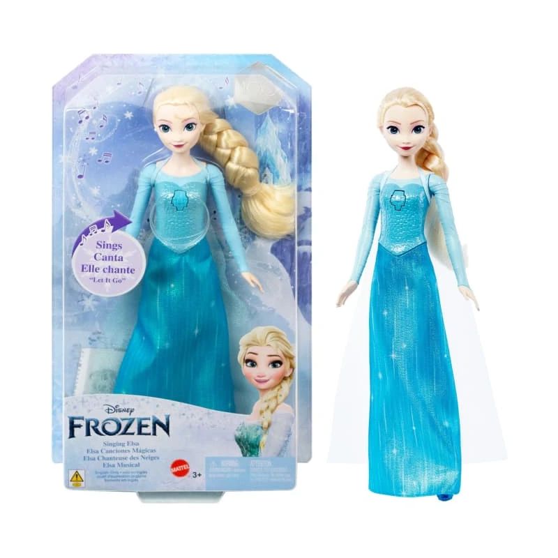 Rotaļu lelle elza dzied. disney frozen