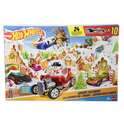 Rotaļ. adventes kalen. hot wheels jcb47