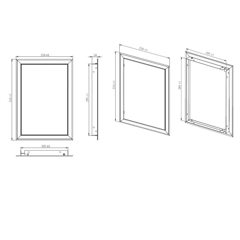Revīzijas lūka Haushalt RD2030, 196 mm x 296 mm