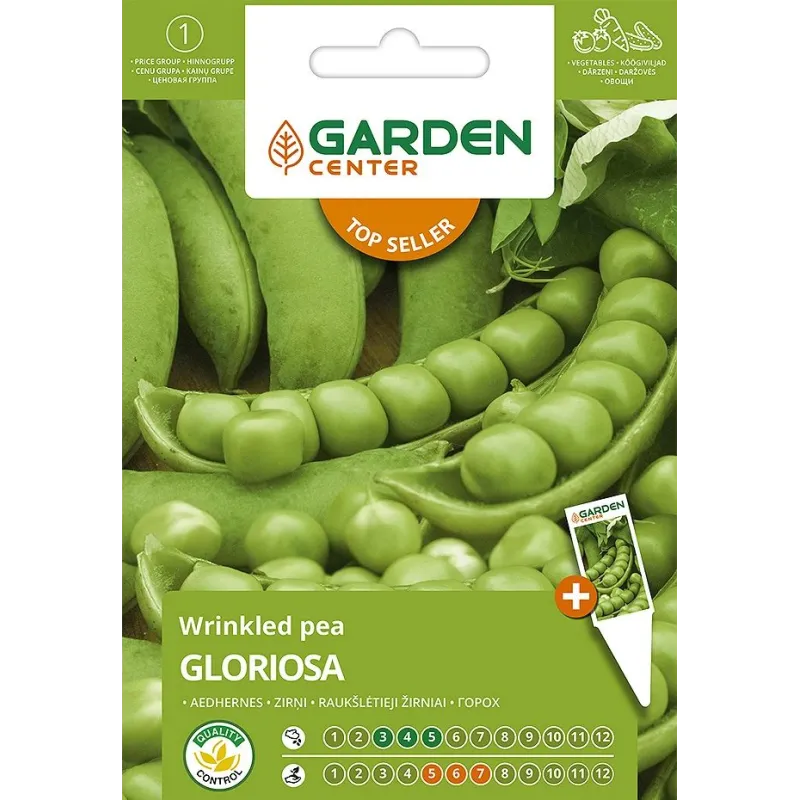 Sēklas Garden Center, zirņi Gloriosa, 10 g