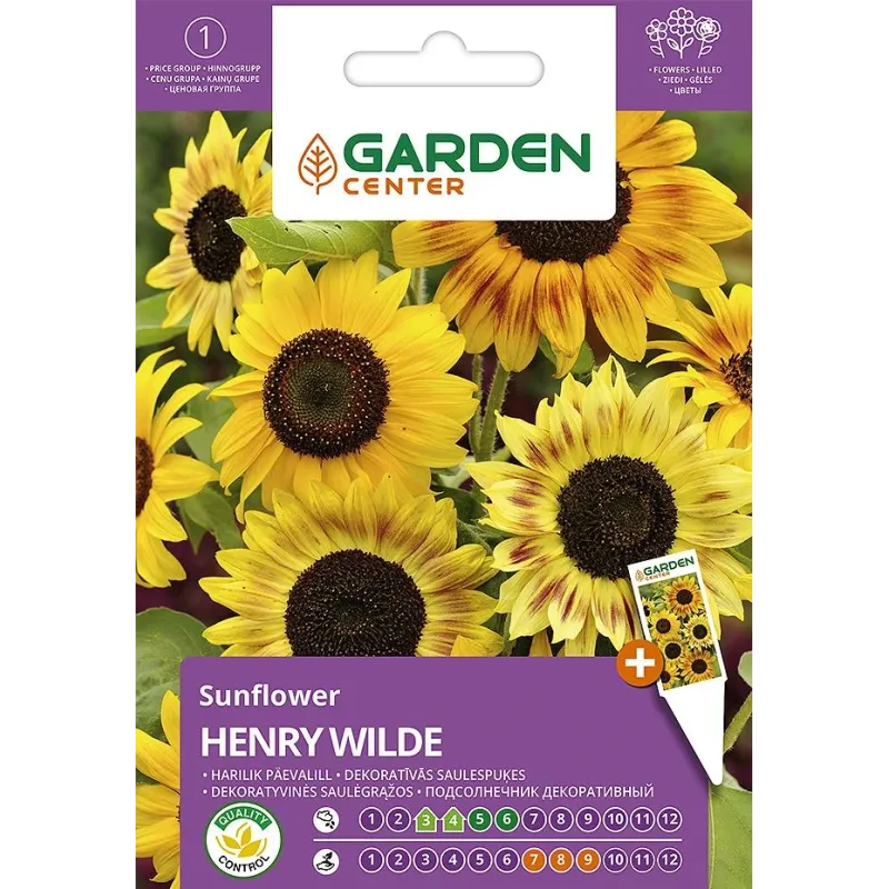Sēklas Garden Center saulespuķes Henry Wilde, 2 g