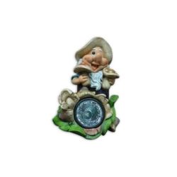 Dekors rūķis ar sēnēm