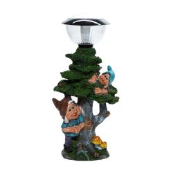 Dekors divi rūķi uz koka