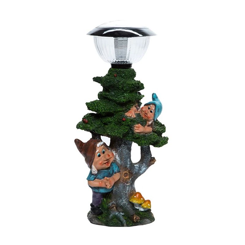 Dekors divi rūķi uz koka