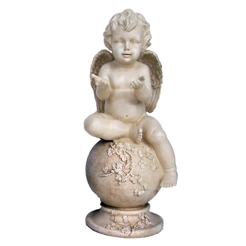 Dārza apdare Eņģelis Garden Center, 23.9 cm x 23 cm x 54.5 cm, balta krās.