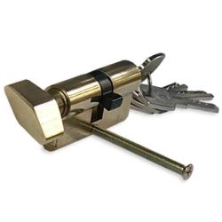 Slēdz.cil. 60 mm 30x30 mm misiņ. 5 atsl.