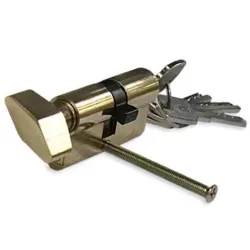 Slēdz.cil. 65 mm 30x35 mm misiņ. 5 atsl.