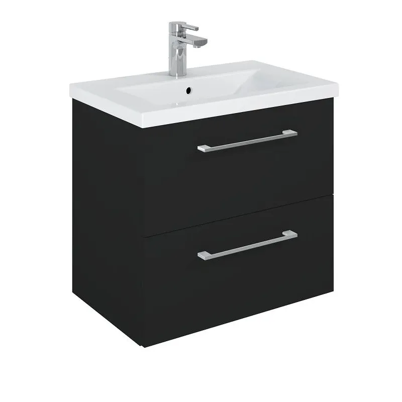 Vannas istabas skapis ar izlietni Elita Cheese Plus 168519, melna krās., 39.7 cm x 61.7 cm x 56.7 cm