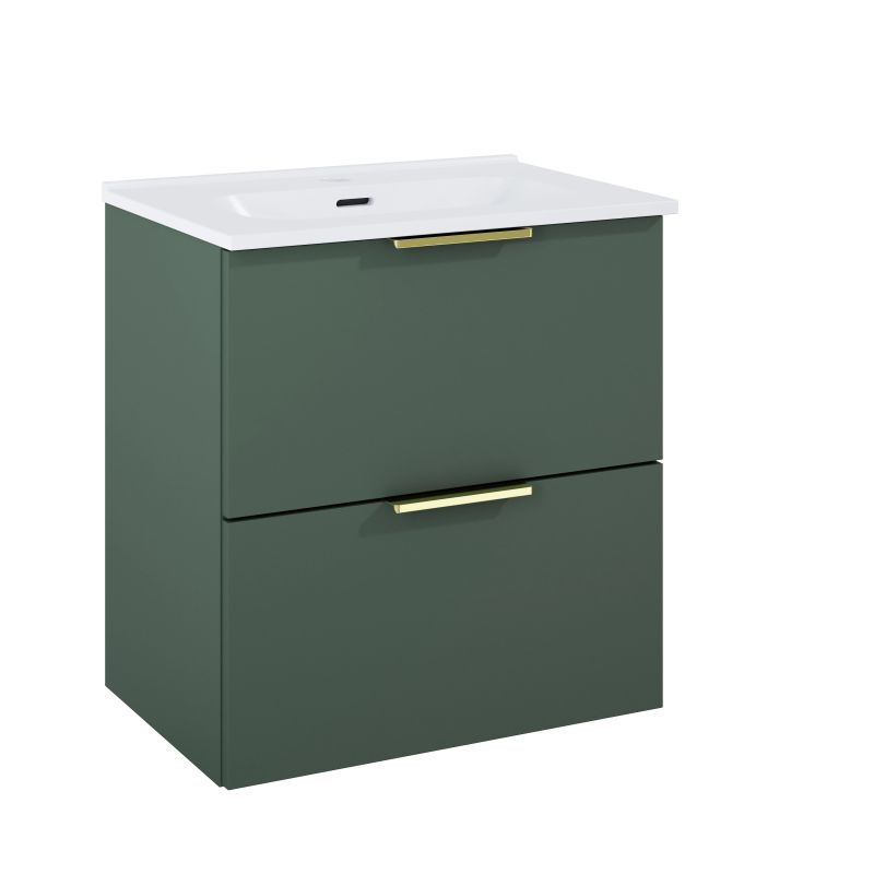 Vannas istabas skapis ar izlietni Elita Astra 168726, zaļa krās., 39.4 cm x 61.5 cm x 55 cm