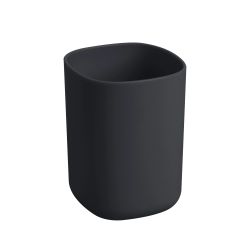 Стакан для ванной Domoletti Naples BPO-2903-2C, черный цв., 7.6 см x 10.5 см x 7.6 см